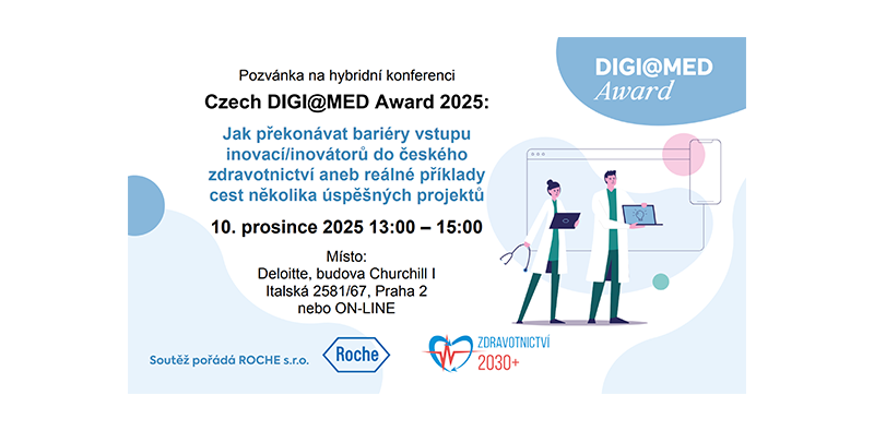 Pozvánka na konferenci: Jak překonávat bariéry vstupu inovací/inovátorů do českého zdravotnictví aneb reálné příklady cest několika úspěšných projektů
